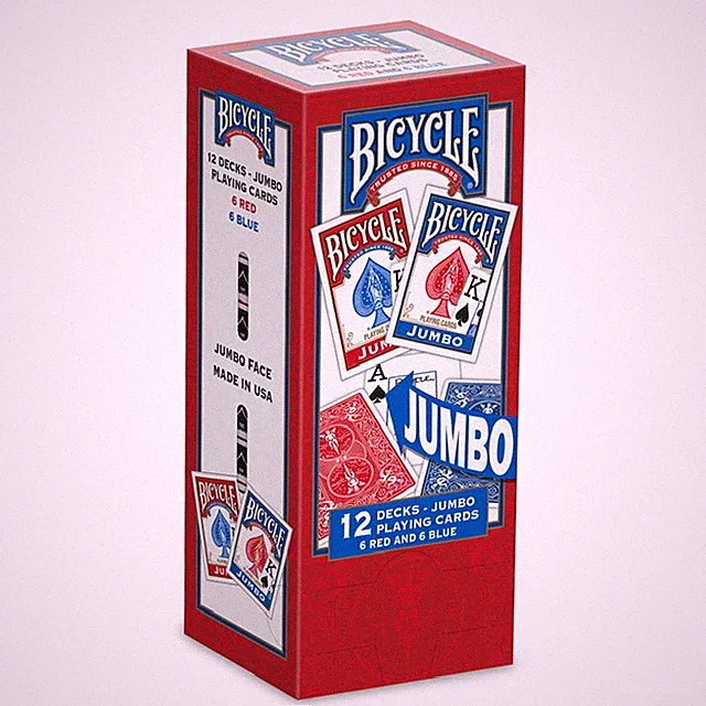 Bicycle Jumbo Faces Playing Cards - 12 pks. GREAT DEAL & SERVICE!!