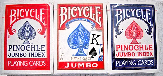 BICYCLE Three JUMBO PLAYING CARDS NEW SEALED PACKS