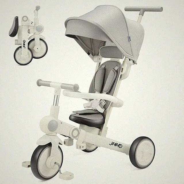 Grow With Your Child - JMMD 7-in-1 Adjustable Tricycle Gray
