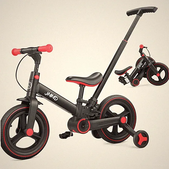 JMMD 6 in 1 Toddler Bike Push Handle 12" Foldable Balance