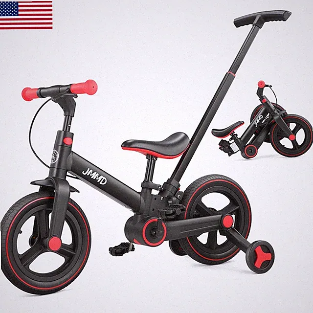 Jmmd 6 In 1 Toddler Bike Push Handle For Kids 18-60 Months 12 Foldable Balance