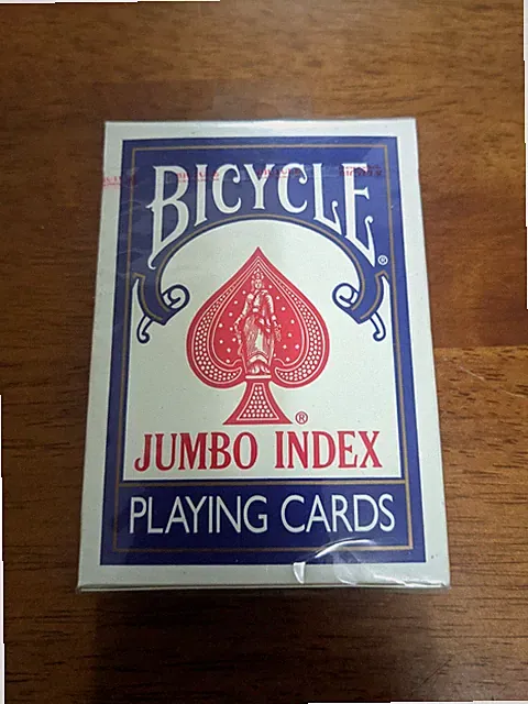 Jumbo index bicycle playing cards. Brand new