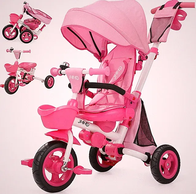 Pink Tricycle Stroller 8 in 1 JMMD 18 Months 5 Years